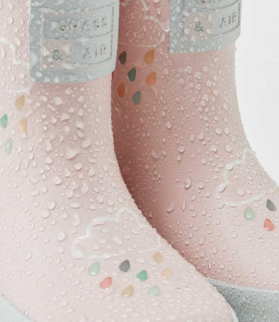 Wardrobe Grass & Air | Grass Air Colour-Revealing Wellies - Pale Pink