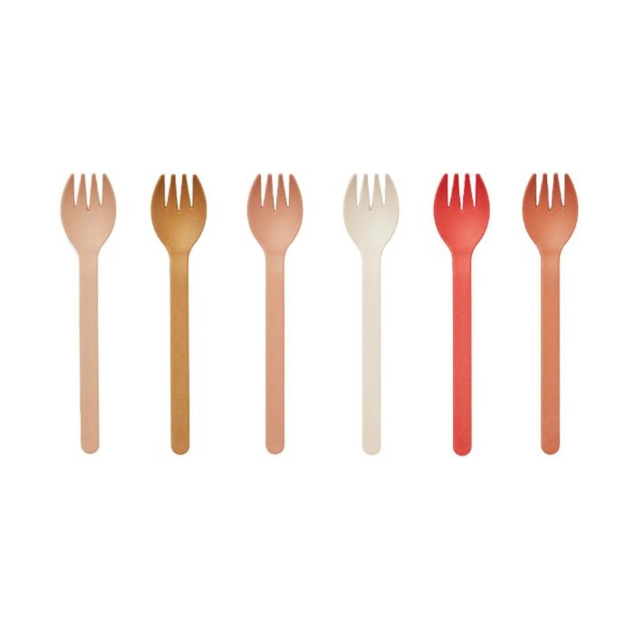 Meal Time Liewood | Liewood Selena Fork 6-Pack - Tuscany Rose Multi Mix