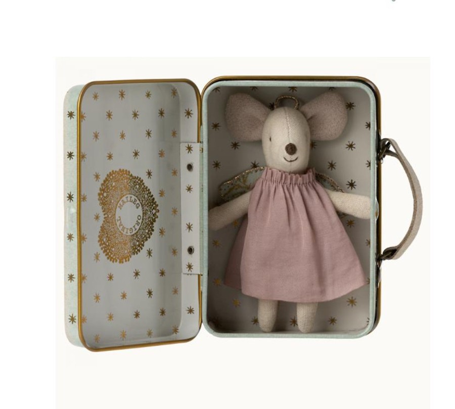 Play MAILEG | Maileg Angel Mouse In Suitcase