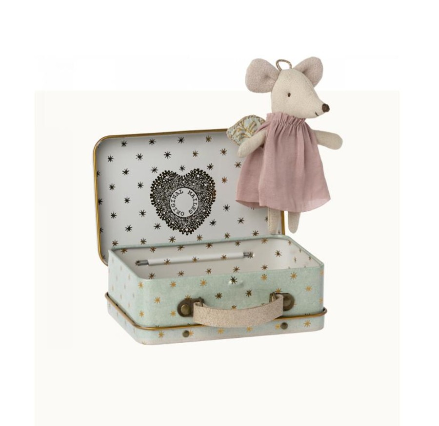 Play MAILEG | Maileg Angel Mouse In Suitcase