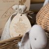 Laser Designs Fox & Bramble | Personalised Easter Bunny Food (Wildlife Safe) | Wooden Tag | Easter G