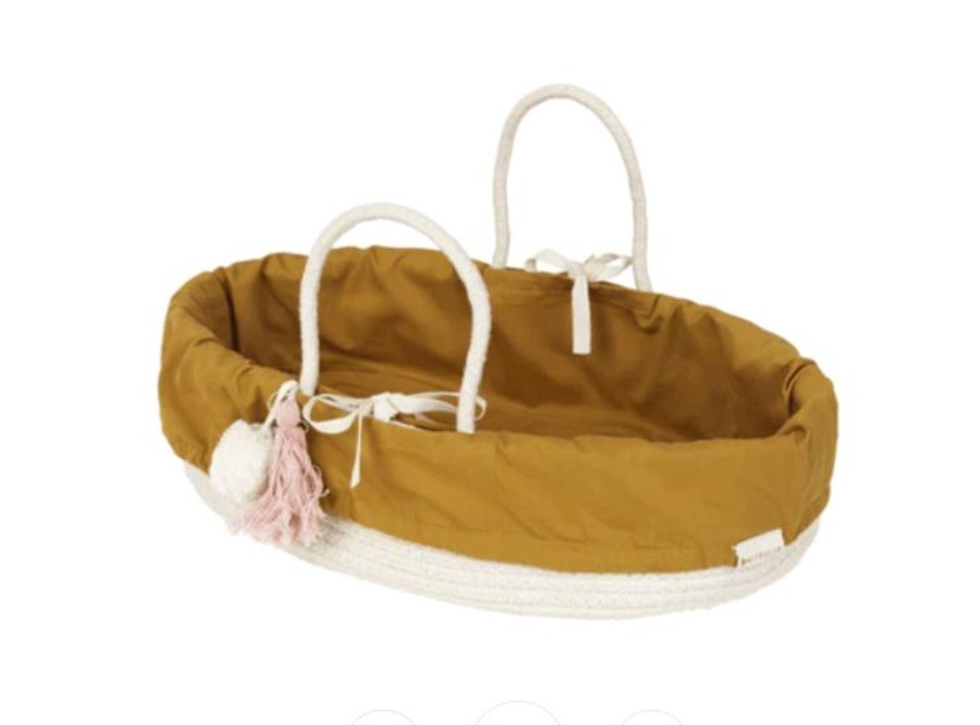 Play Fabelab | Fabelab Doll Basket With Cover - Ochre