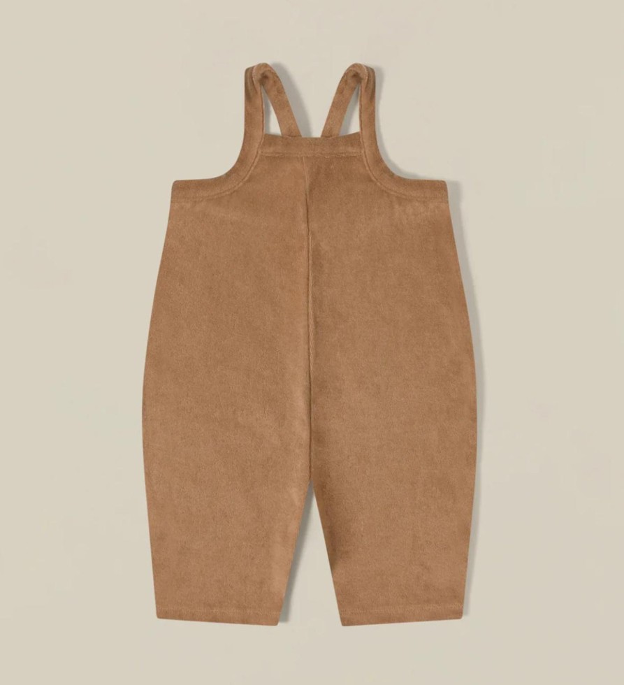 Wardrobe Organic Zoo Organic Zoo | Organic Zoo - Gold Terry Cropped Dungarees