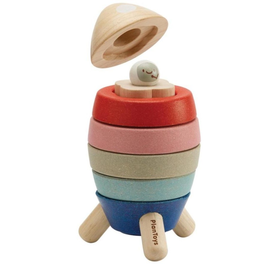 Play Plan Toys | Plan Toys Stacking Rocket - Orchard