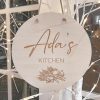 Laser Designs Fox & Bramble | Custom Name Kitchen Sign/Plaque