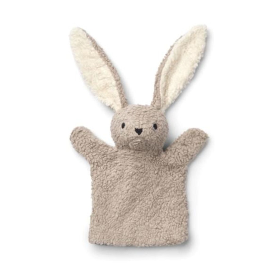 Play Liewood | Liewood Herold Hand Puppet - Rabbit / Pale Grey