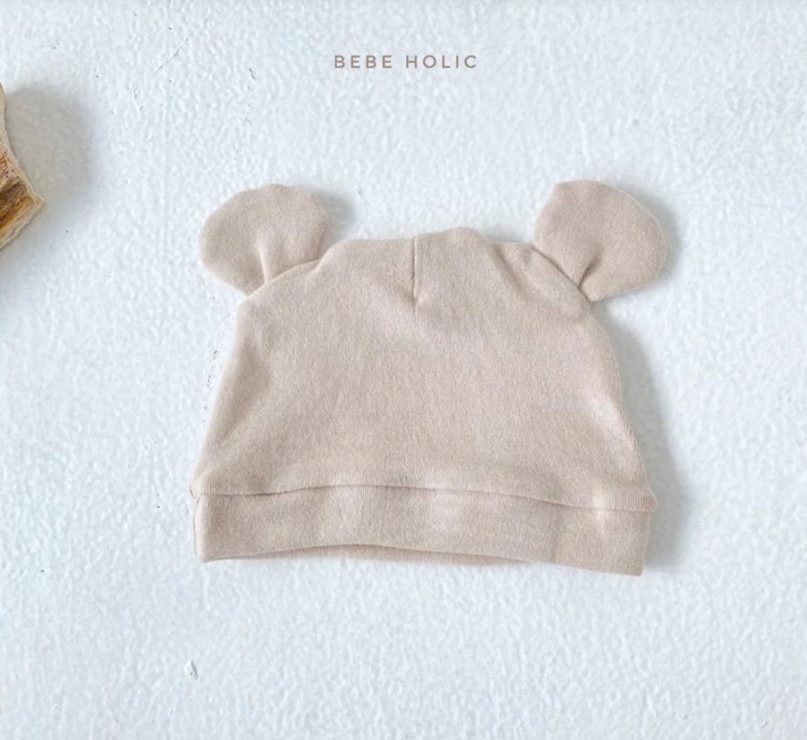 Wardrobe Bebe Holic Hats & Caps | Bebe Holic Baby Bear Hat - Beige