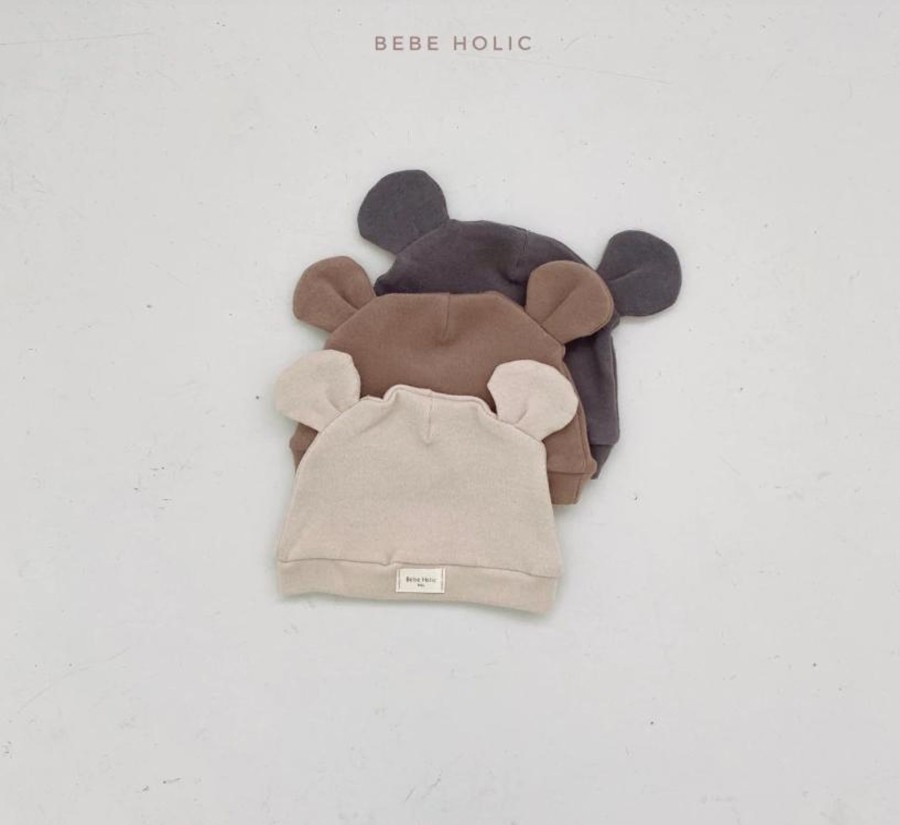 Wardrobe Bebe Holic Hats & Caps | Bebe Holic Baby Bear Hat - Beige