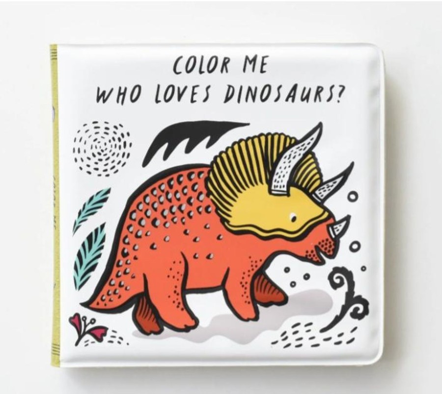 Play Wee Gallery | Wee Gallery Bath Book - Who Loves Dinosaurs?