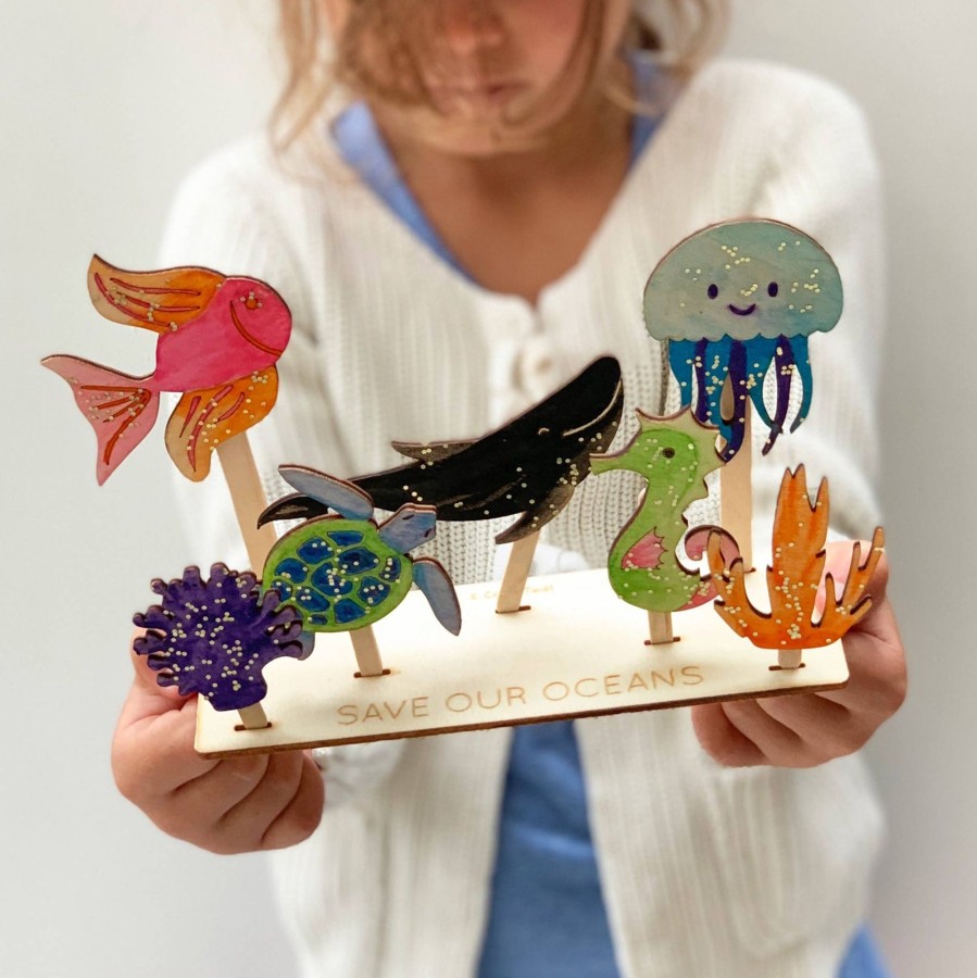 Play Cotton Twist | Cotton Twist - Save Our Oceans Craft Kit