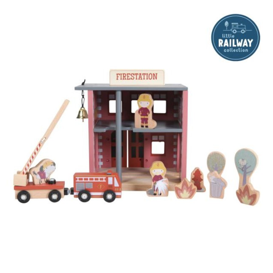 Play Little Dutch | Little Dutch Railway Collection - Fire Station