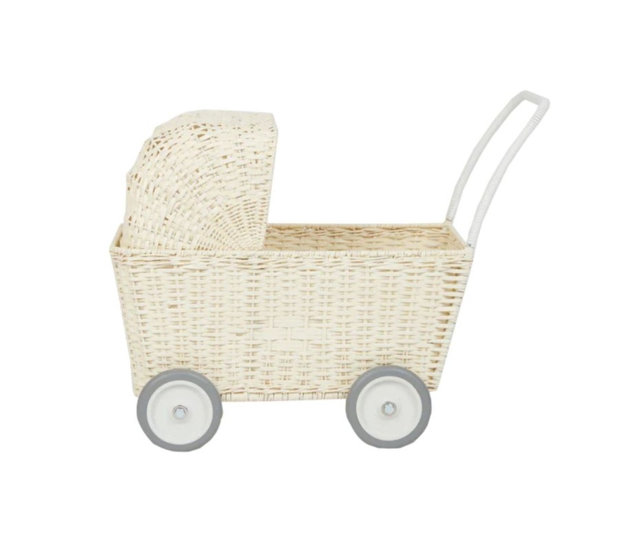 Play Olli Ella | Olli Ella Strolley Pram - Chalk