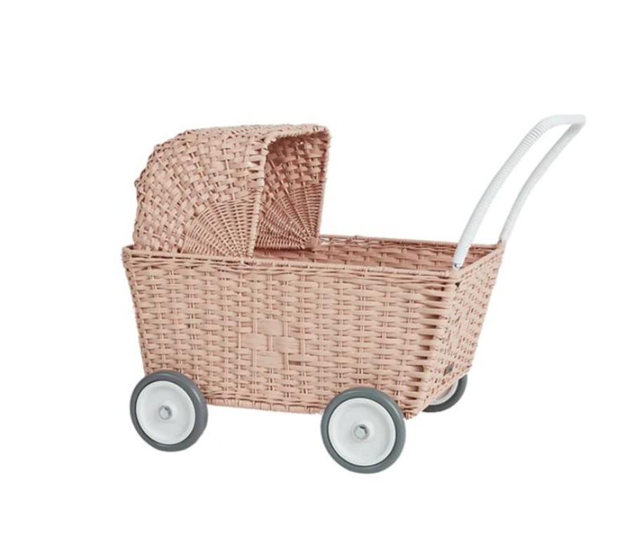 Play Olli Ella | Olli Ella Strolley Pram - Rose