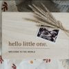 Laser Designs Fox & Bramble | Hello Little One Wooden Baby Box - Large