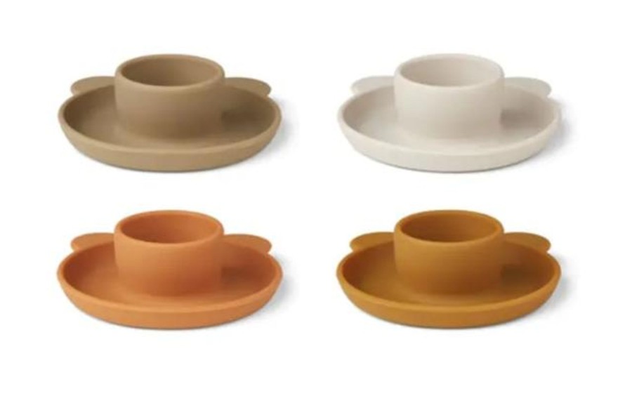 Meal Time Liewood | Liewood Janus Egg Cup 4-Pack - Mr Bear / Rose Multi Mix