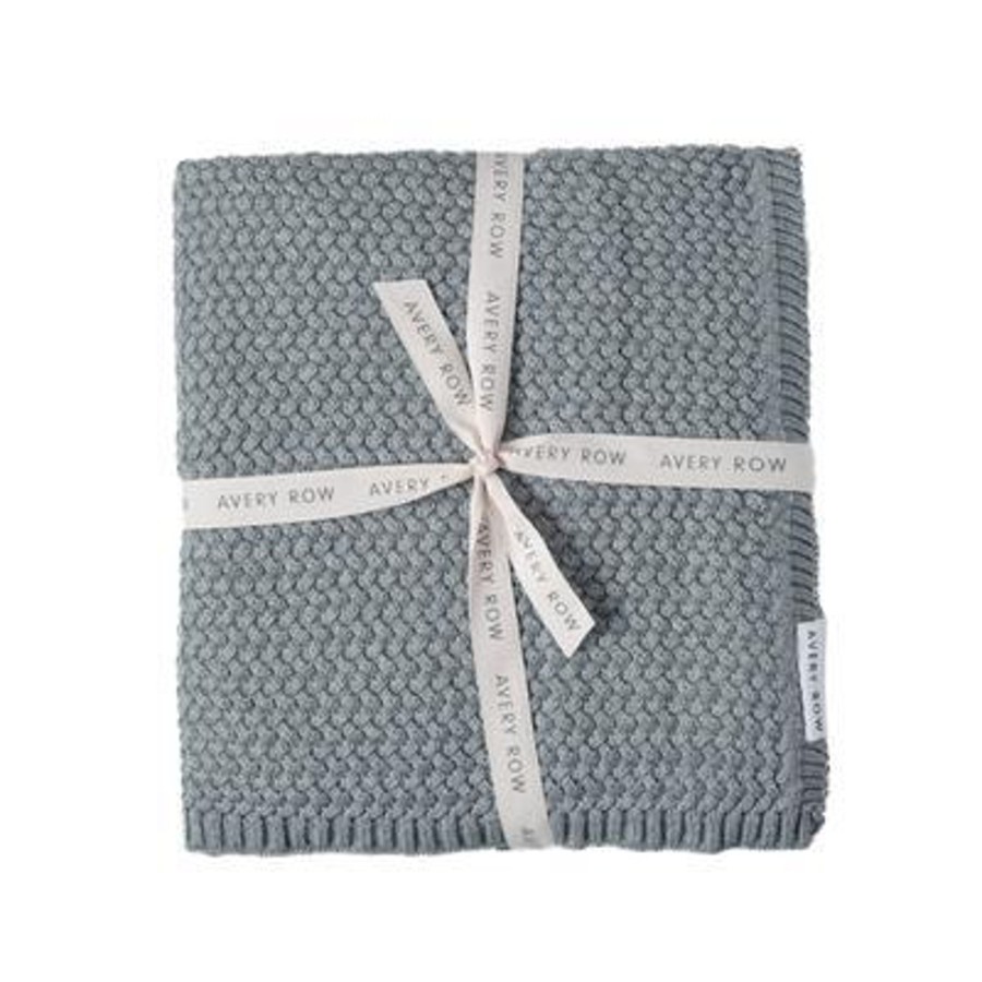 Baby Care Avery Row | Avery Row Knitted Blanket - Grey