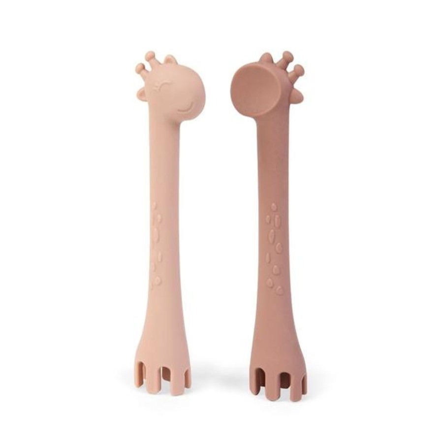 Meal Time Boo Chew | Boo Chew First Utensils - Blush