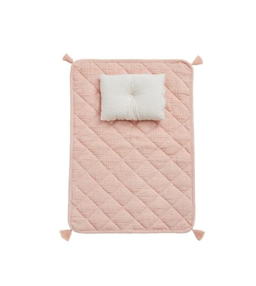 Play Olli Ella | Olli Ella Organic Cotton Strolley Bedding Set - Rose