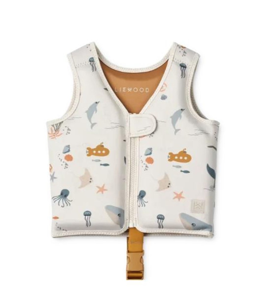 Wardrobe Liewood Swim | Liewood Dove Swim Vest - Sea Creature / Sandy Mix