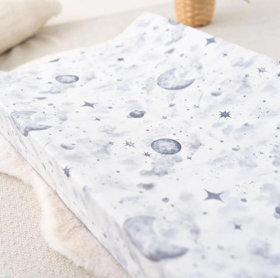 Baby Care The Gilded Bird | The Gilded Bird Wedge Changing Mat - Night Sky Grey