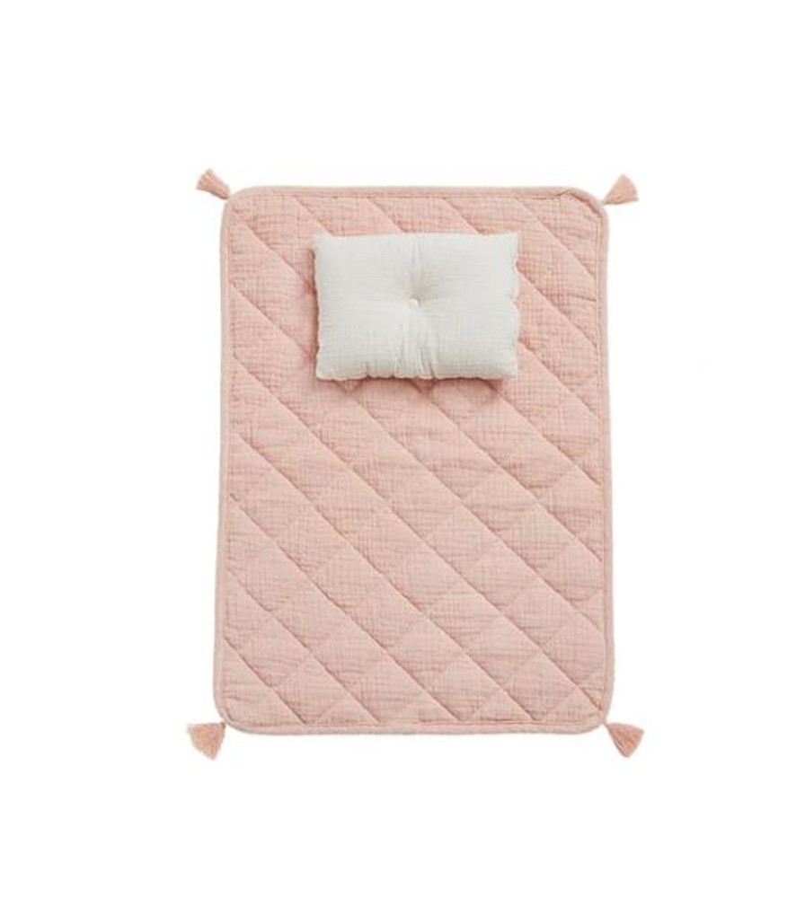 Play Olli Ella | Olli Ella Organic Cotton Strolley Bedding Set - Rose