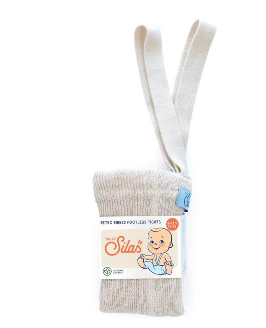 Wardrobe Silly Silas Silly Silas | Silly Silas Footless Cotton Tights - Cream