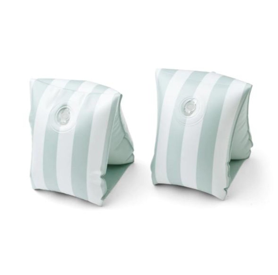 Play Liewood | Liewood Shirley Printed Swim Wings 2-Pack - Stripe Dusty Mint / Creme