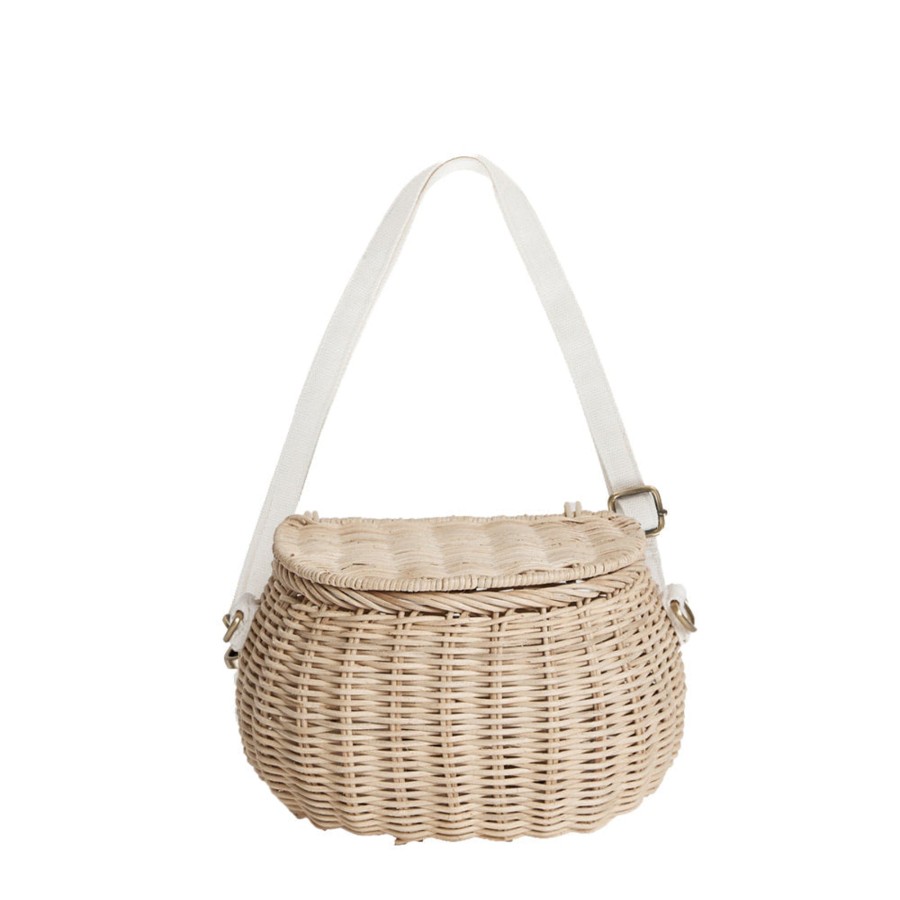 Wardrobe Olli Ella Backpacks & Bags | Olli Ella Mini Chari Bag - Straw