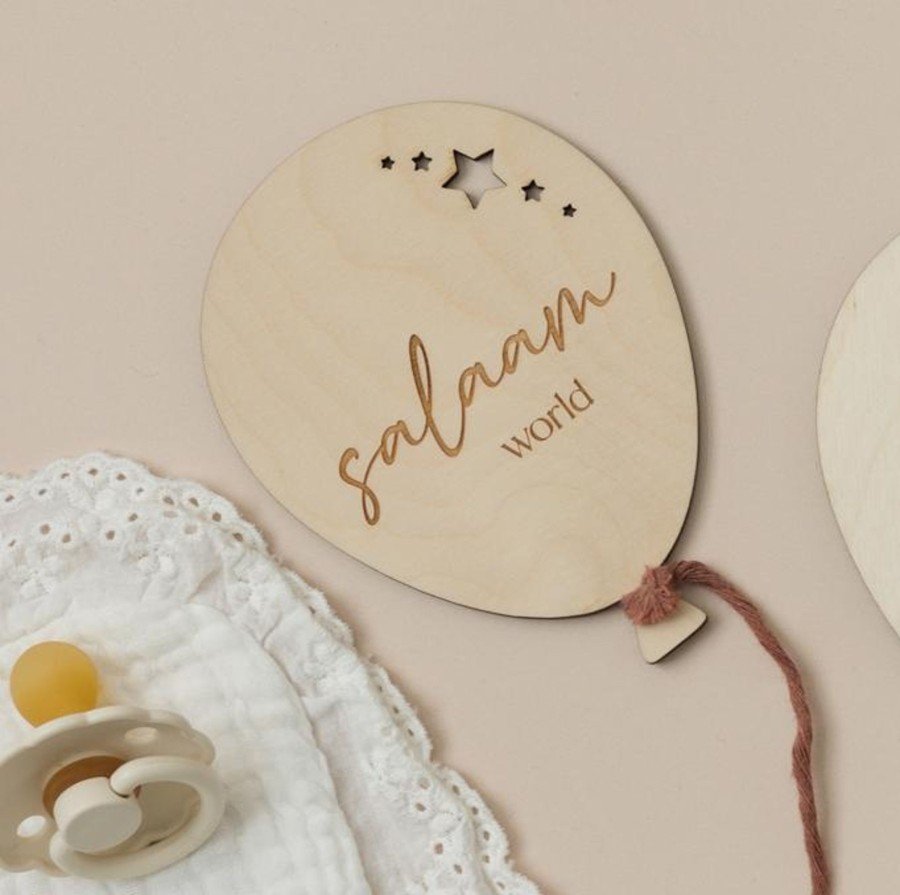 Laser Designs Fox & Bramble | Balloon Milestone Baby Announcement - Salaam World