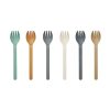 Meal Time Liewood | Liewood Selena Fork 6-Pack - Whale Blue Multi Mix