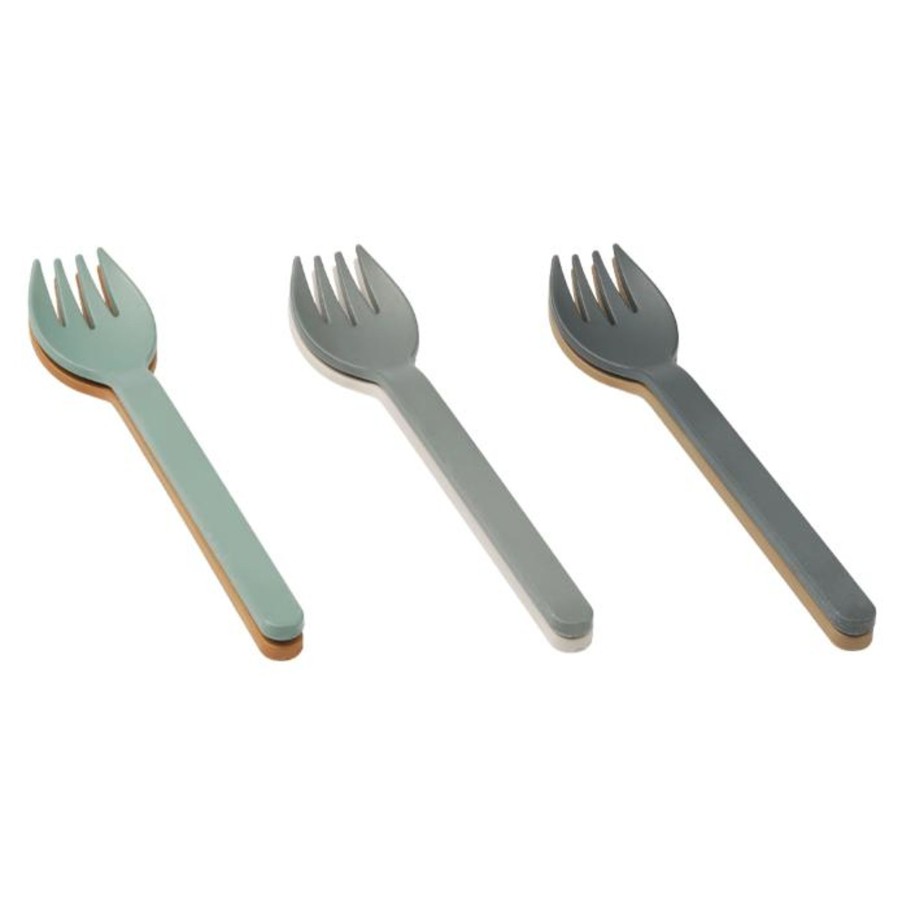 Meal Time Liewood | Liewood Selena Fork 6-Pack - Whale Blue Multi Mix