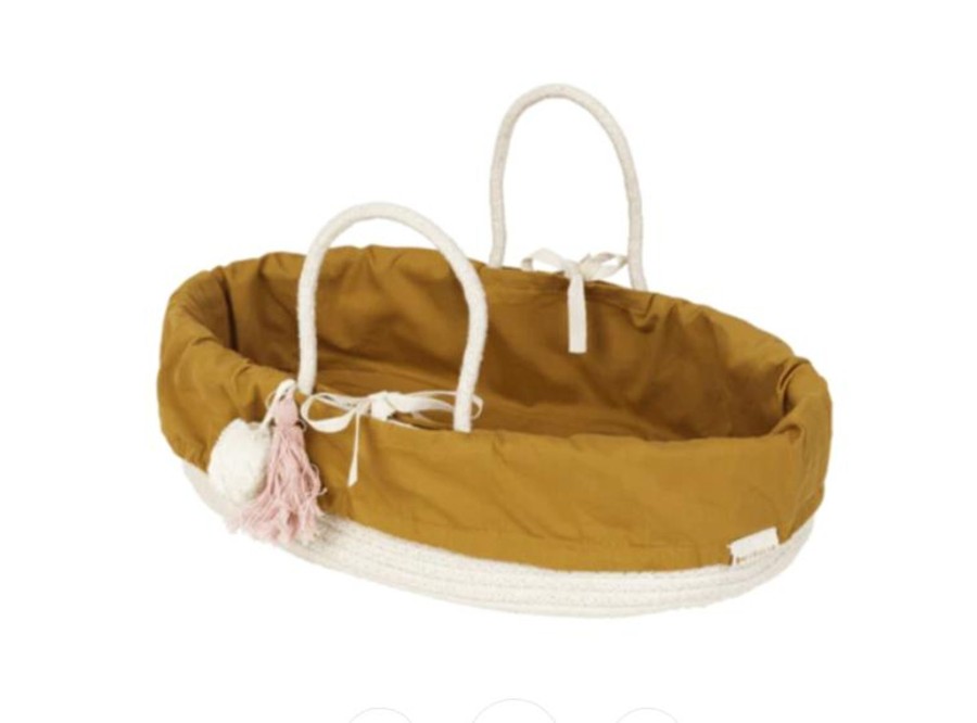 Play Fabelab | Fabelab Doll Basket With Cover - Ochre