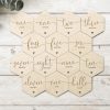 Laser Designs Fox & Bramble | Hexagon Baby Milestone Discs | Wooden Baby Milestone Markers | Laser E