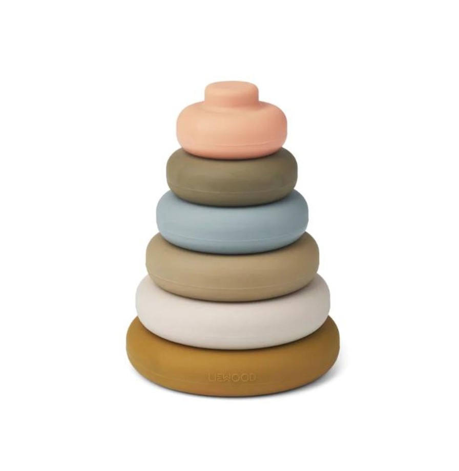 Play Liewood | Liewood Dag Stacking Tower - Khaki Multi Mix