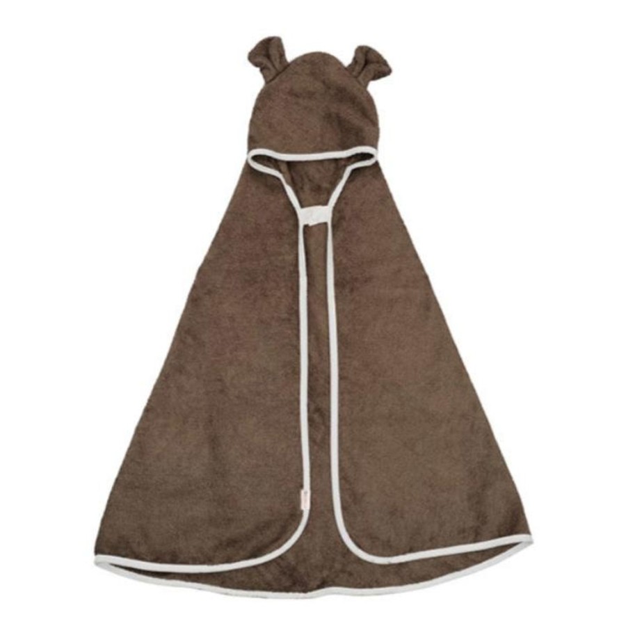 Baby Care Fabelab | Fabelab Hooded Baby Towel - Bear - Olive Green