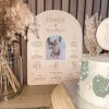 Laser Designs Fox & Bramble | Personalised 'My First Year' Memory Board With Photo