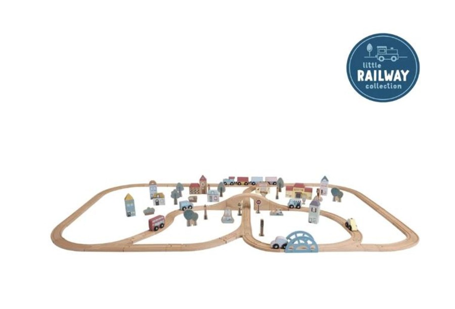 Play Little Dutch | Little Dutch Xl Railway Collection - Train Set