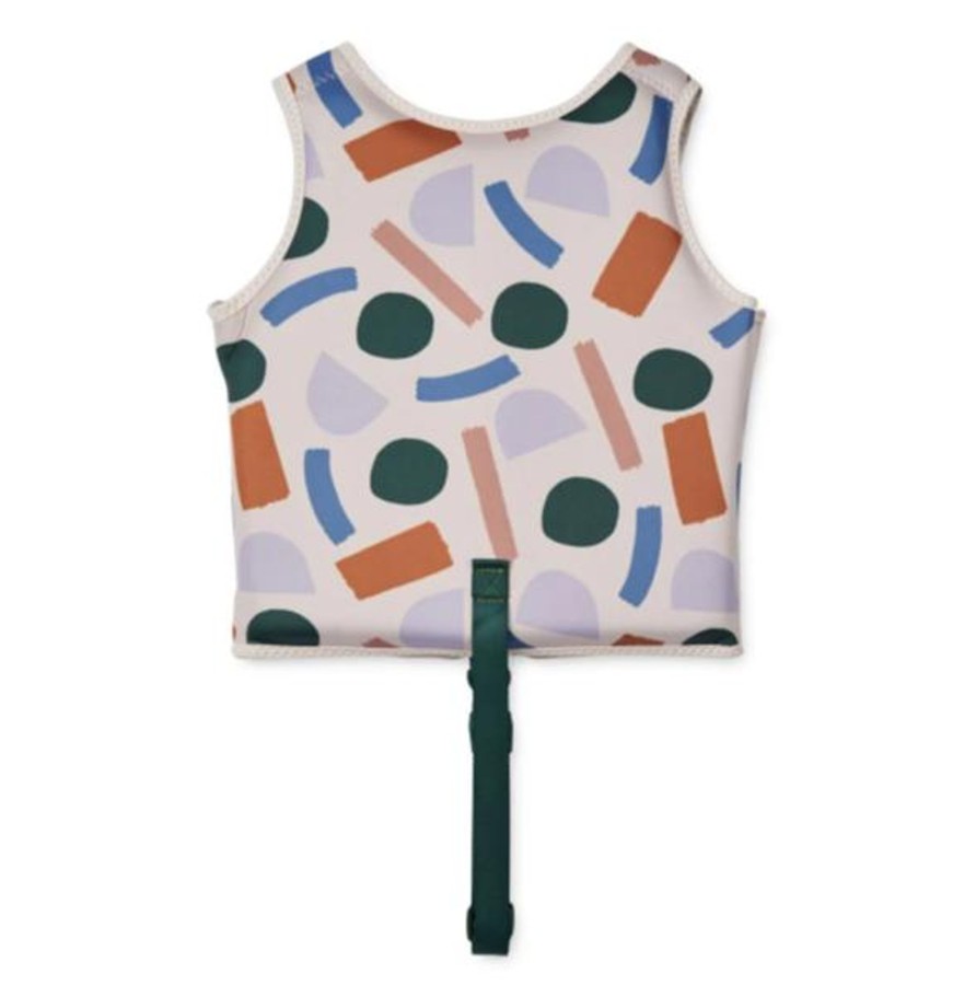 Wardrobe Liewood Swim | Liewood Dove Swim Vest - Paint Stroke / Sandy