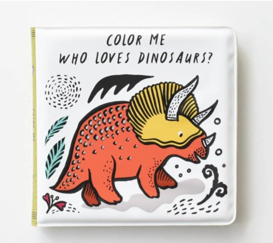 Baby Care Wee Gallery | Wee Gallery Bath Book - Who Loves Dinosaurs?