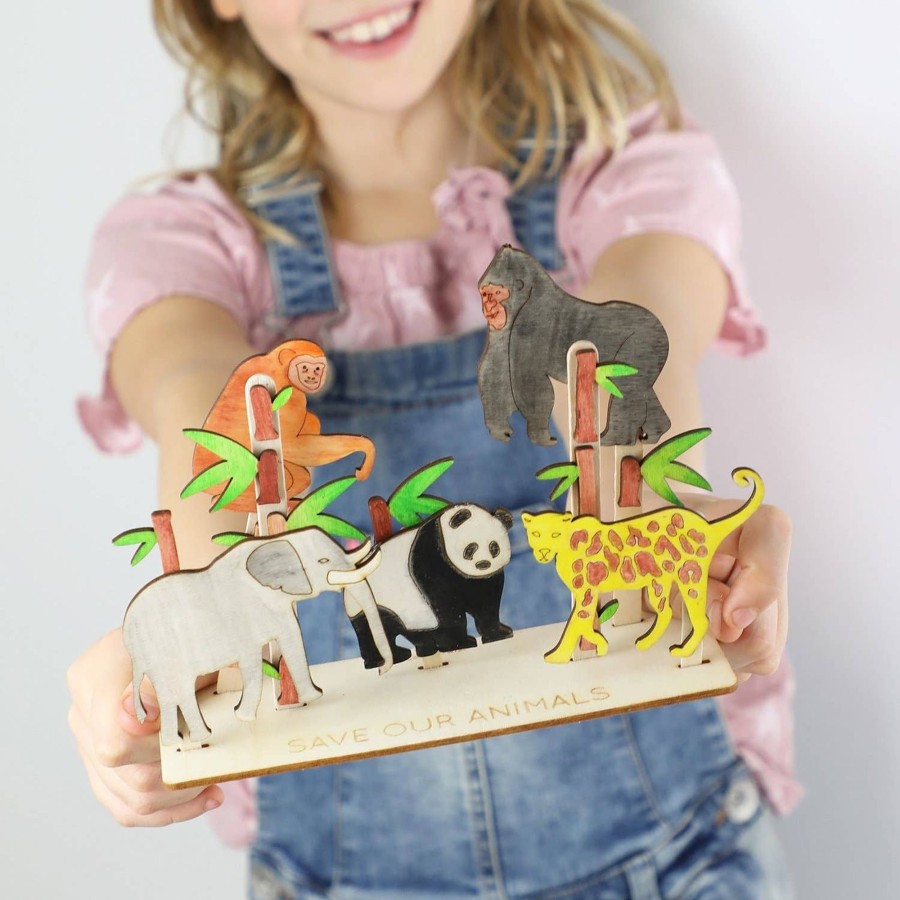 Play Cotton Twist | Cotton Twist - Save Our Animals Craft Kit