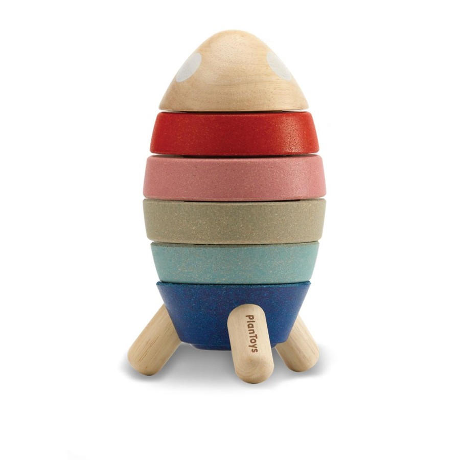 Play Plan Toys | Plan Toys Stacking Rocket - Orchard