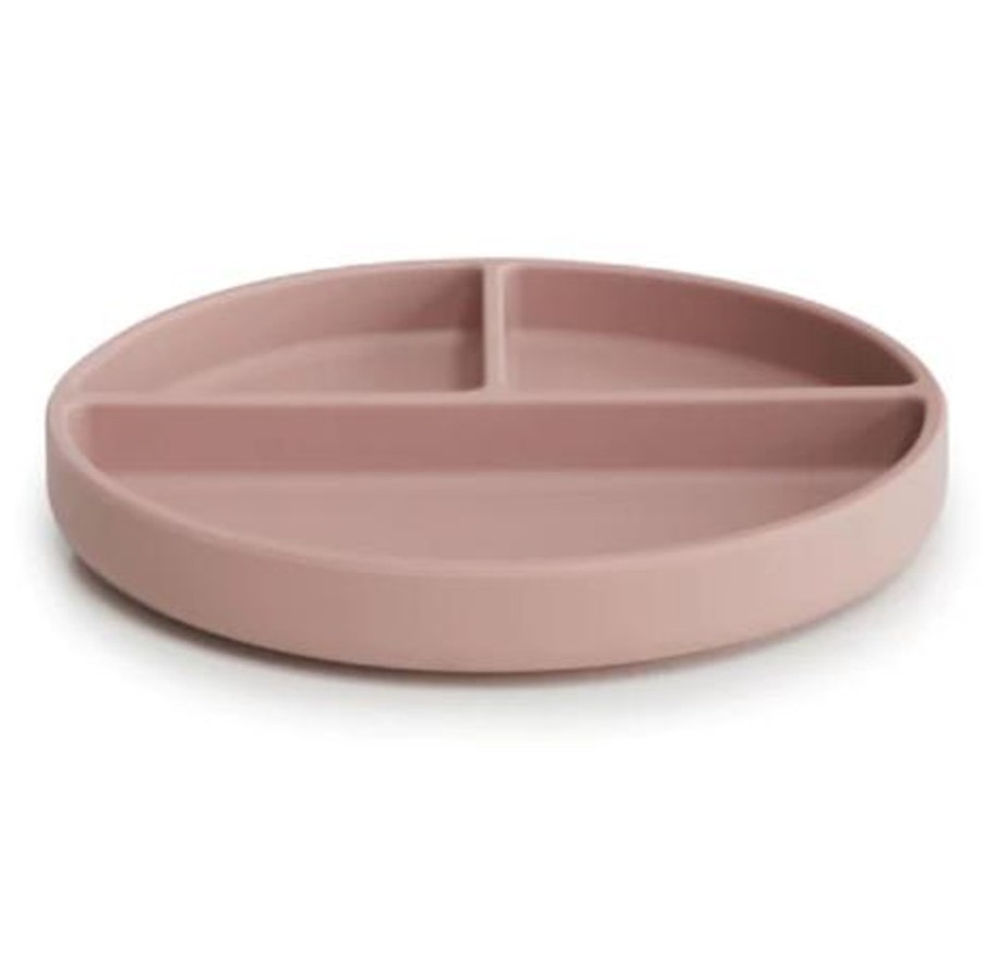 Meal Time Mushie | Mushie Silicone Suction Plate - Blush