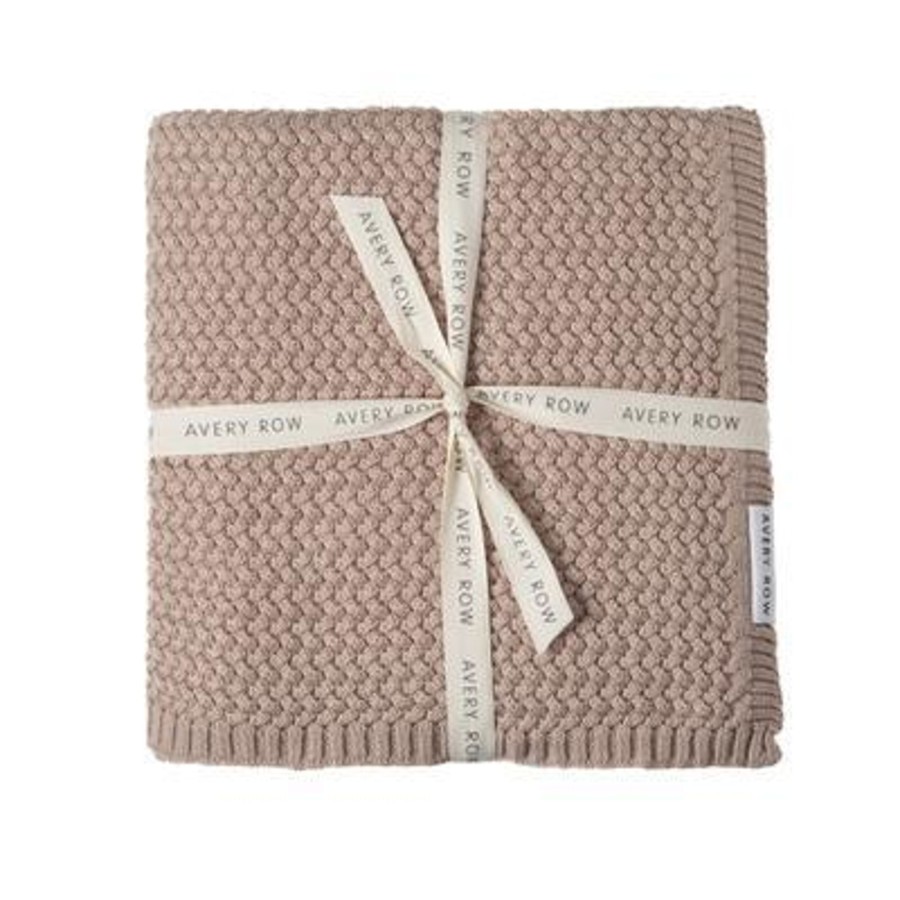 Baby Care Avery Row | Avery Row Knitted Blanket - Blush