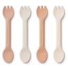 Meal Time Liewood | Liewood Jan 2 In 1 Cutlery 4-Pack - Rose Multi Mix