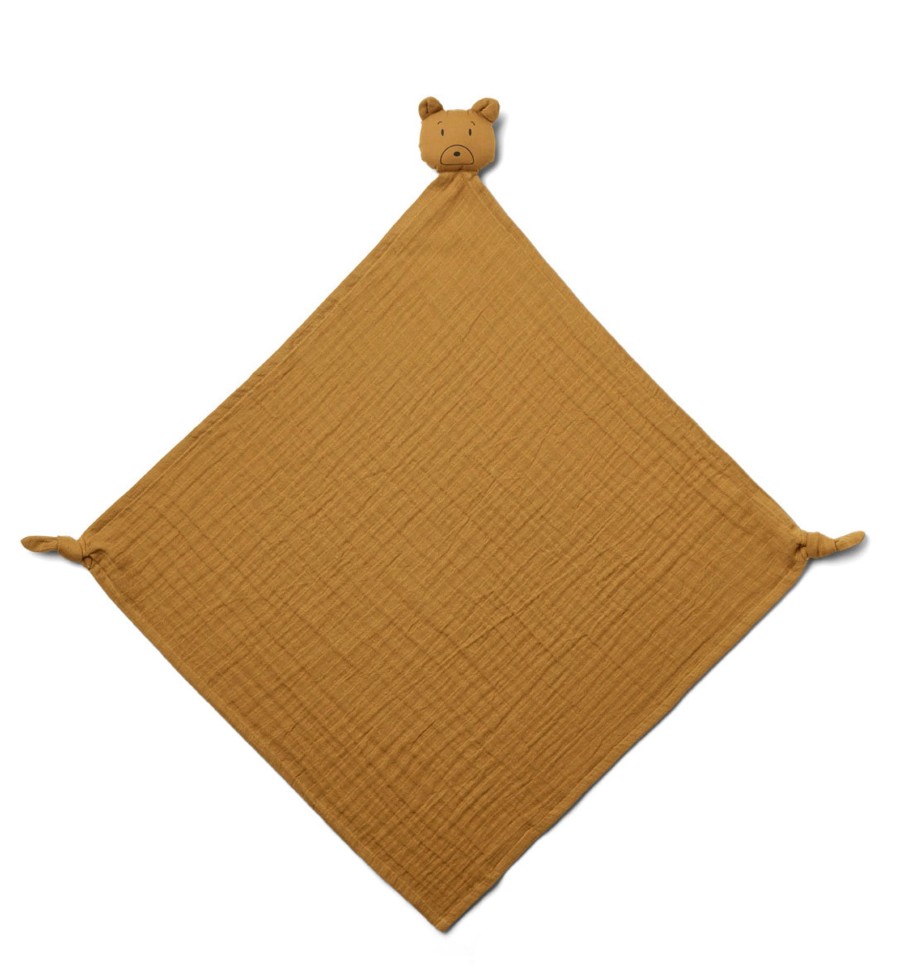 Play Liewood | Liewood Robbie Multi Muslin Cloth - Mr Bear / Golden Caramel