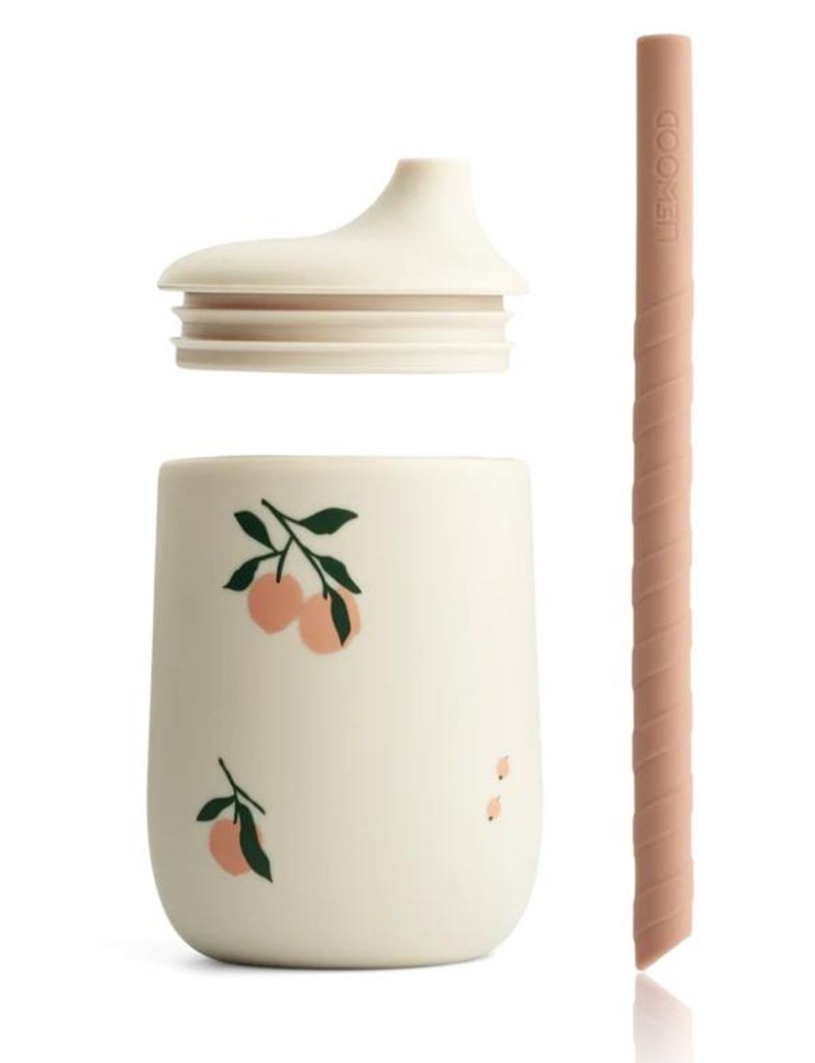 Meal Time Liewood | Liewood Ellis Sippy Cup - Peach / Sea Shell Mix