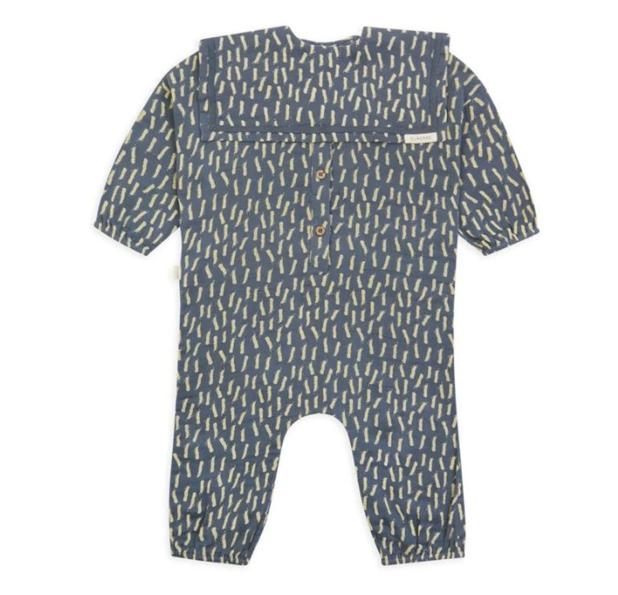 Wardrobe Claude & Co Claude & Co | Claude Co Gauze Jumpsuit And Collar - Dash Print