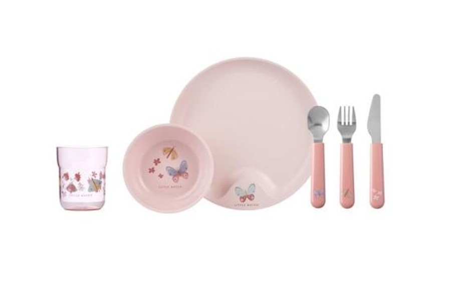 Meal Time Little Dutch | Little Dutch Mepal Dinnerware Set - Flowers Butterflies