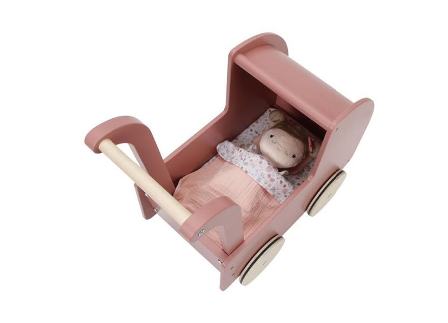 Play Little Dutch | Little Dutch Doll Pram With Doll - Flowers Butterflies