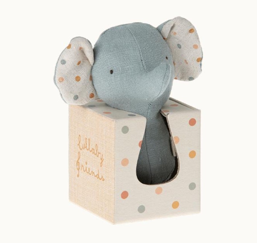 Play MAILEG | Maileg Lullaby Friends Rattle - Elephant